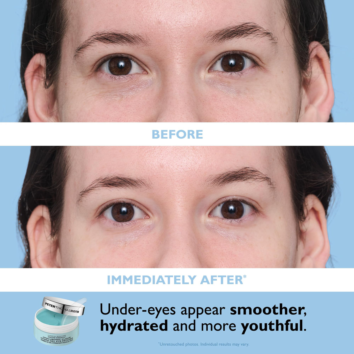 Peter Thomas Roth products styled on vanity suggesting daily routine