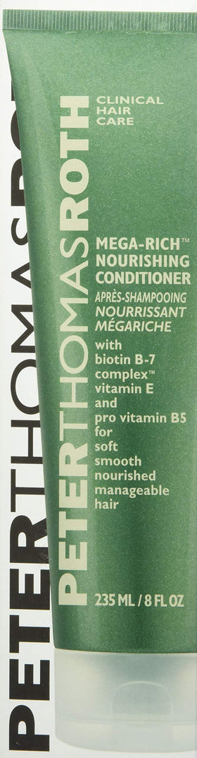 Peter Thomas Roth creamy conditioner texture swatched to show moisturizing slip and shine