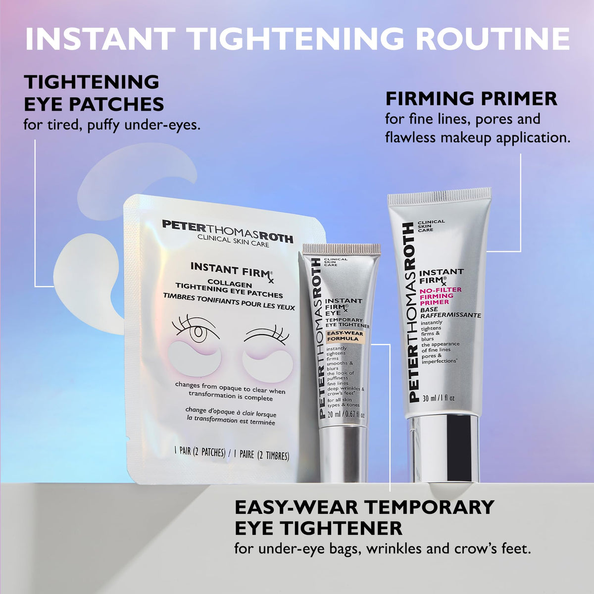 Peter Thomas Roth back label with ingredients and usage instructions