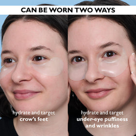 Peter Thomas Roth close-up gel patch texture highlighting cooling hydration