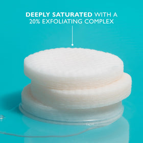Peter Thomas Roth pad being applied to cheek to show gentle at-home exfoliation
