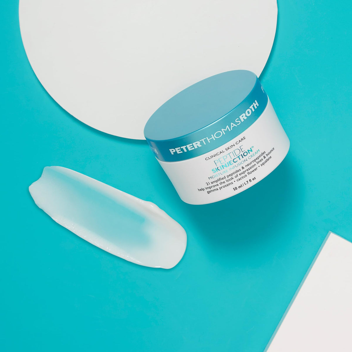 Peter Thomas Roth refill cartridge removed from packaging highlighting sustainable refill benefit