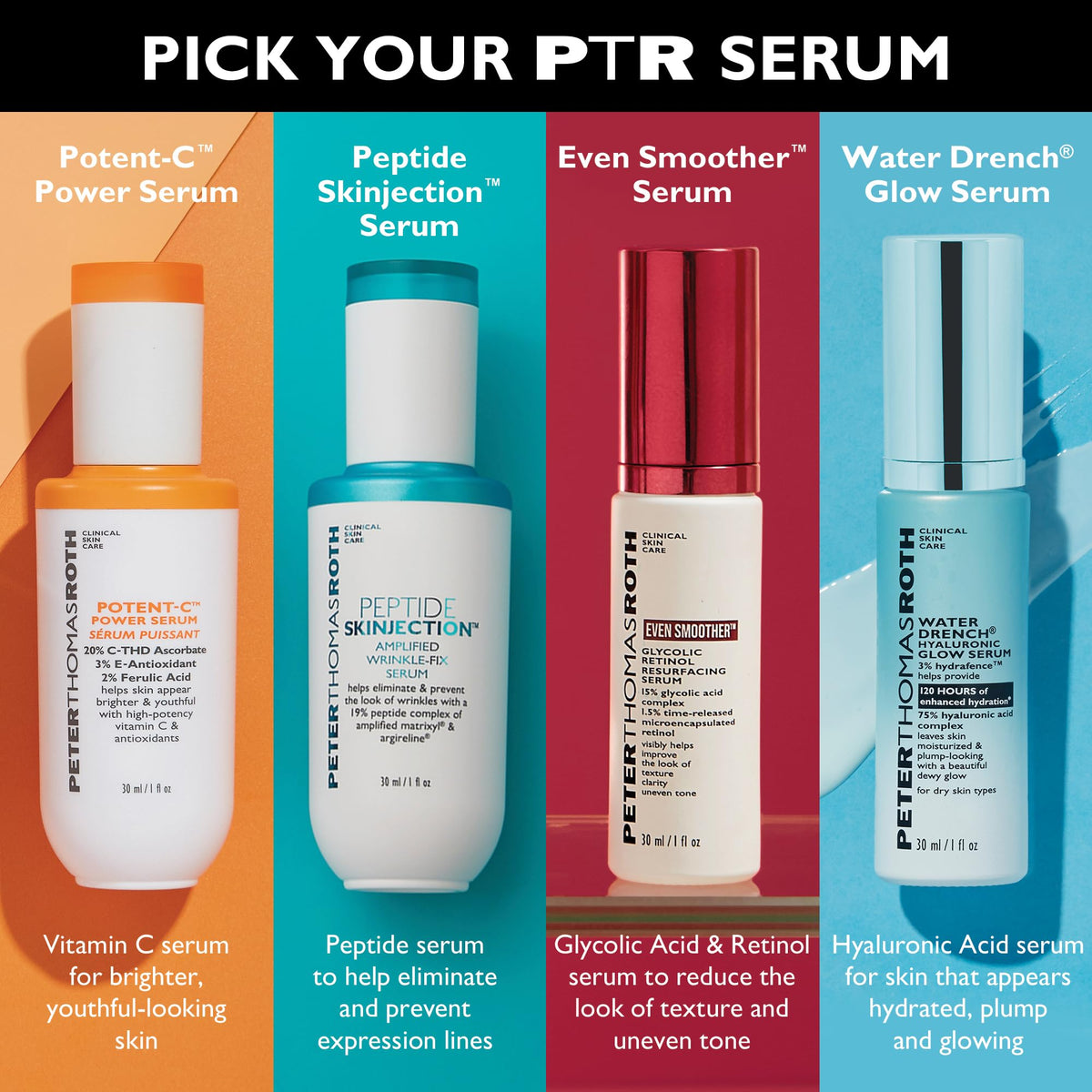 Peter Thomas Roth bottle with sunscreen and moisturizer showing daytime layering benefit