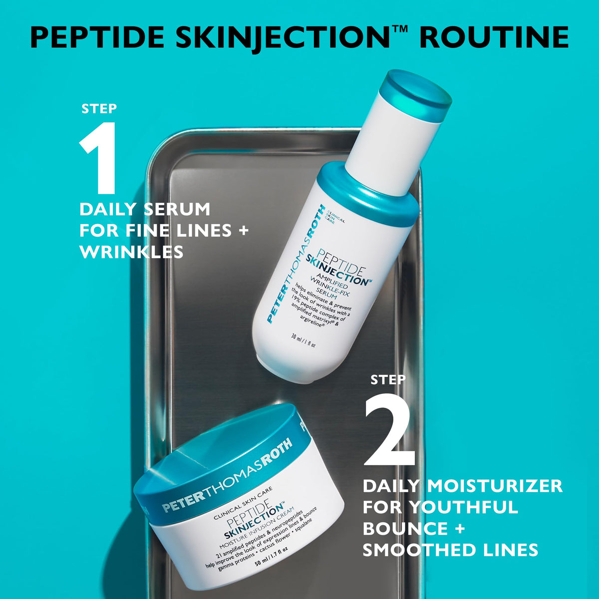 Peter Thomas Roth pump detail with cap demonstrating precise hygienic dispensing