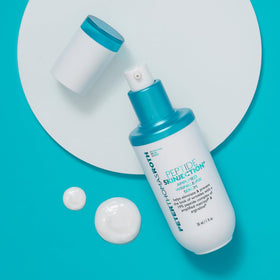 Peter Thomas Roth refill pod beside dispenser illustrating eco-friendly refillability