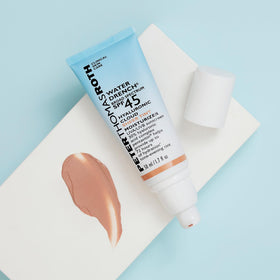 Peter Thomas Roth cream-to-water texture close-up demonstrating lightweight hydration