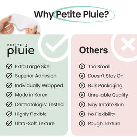PETITE PLUIE hydrogel texture close-up highlighting cooling comfort
