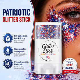 Petramrs label and colored stripes highlighting red white blue pigments and clear instructions