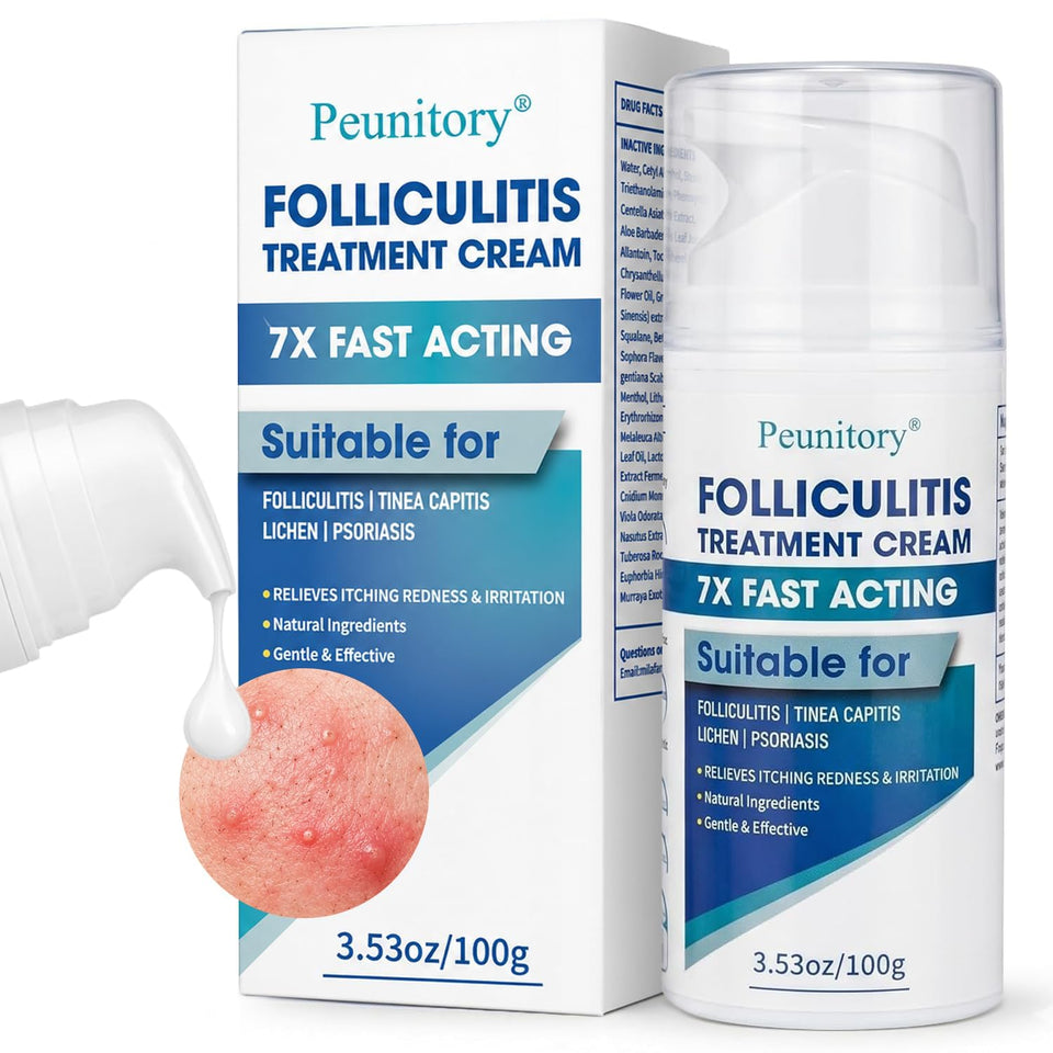 Peunitory front jar showing product label and clear purpose for targeted relief