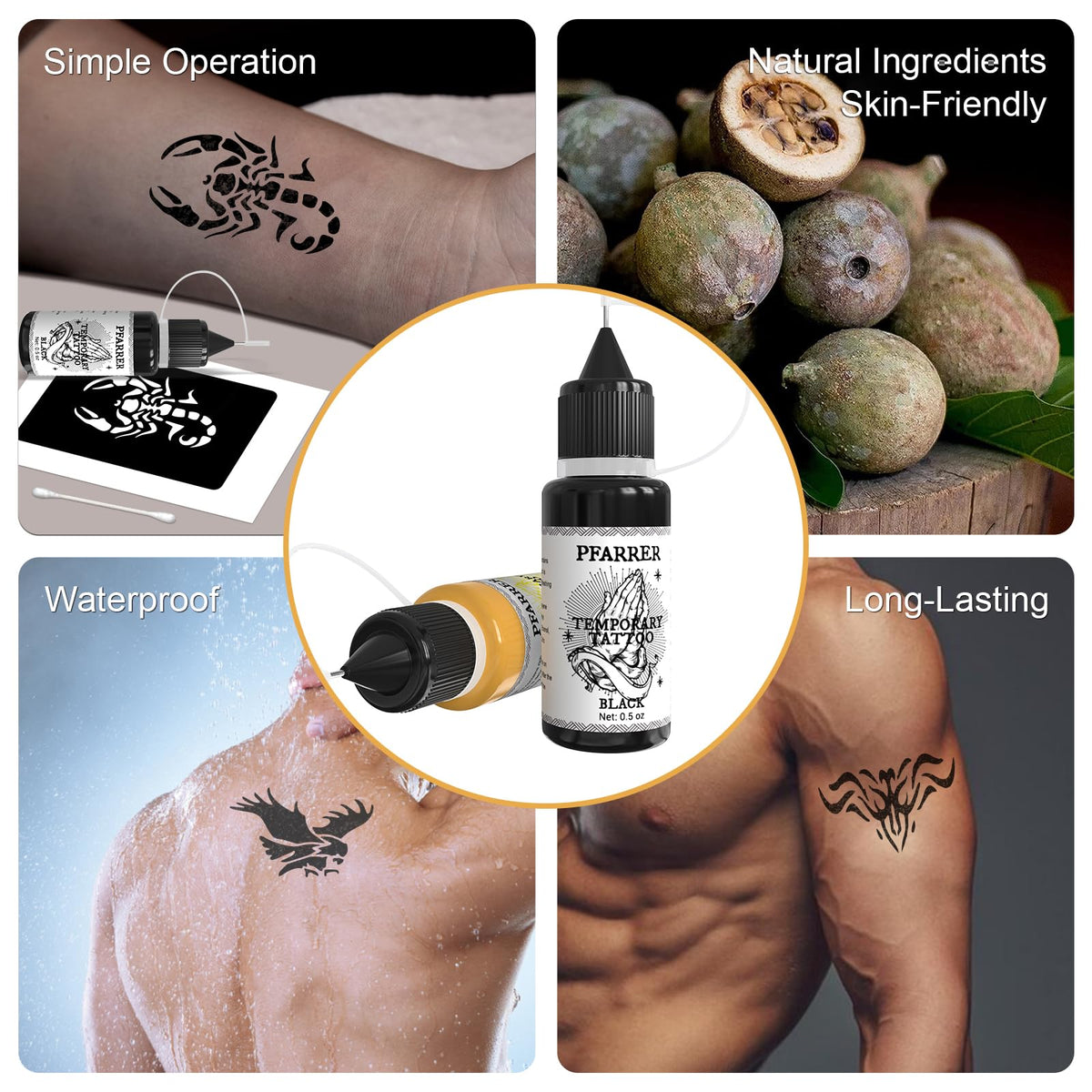 PFARRER ink application close-up for precise, clean results