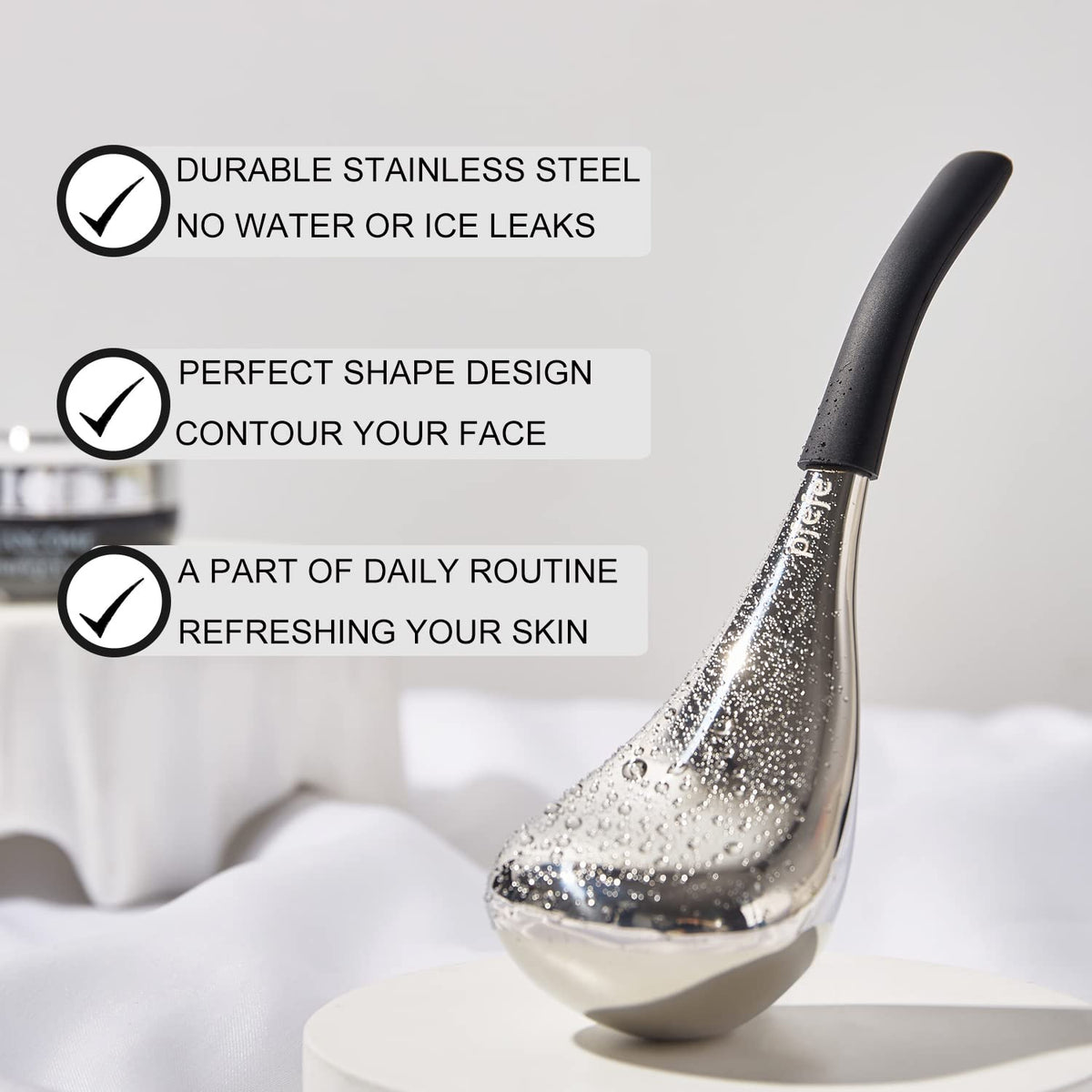 pfefe close-up of stainless-steel surface highlighting smooth finish and durability