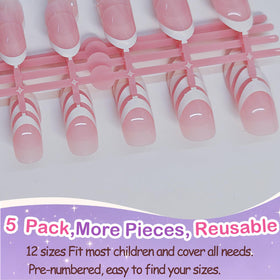 PGELXON kids at a birthday party wearing press-on nails for playful style