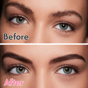 phafaloop razor in use shaping an eyebrow for accurate, painless grooming