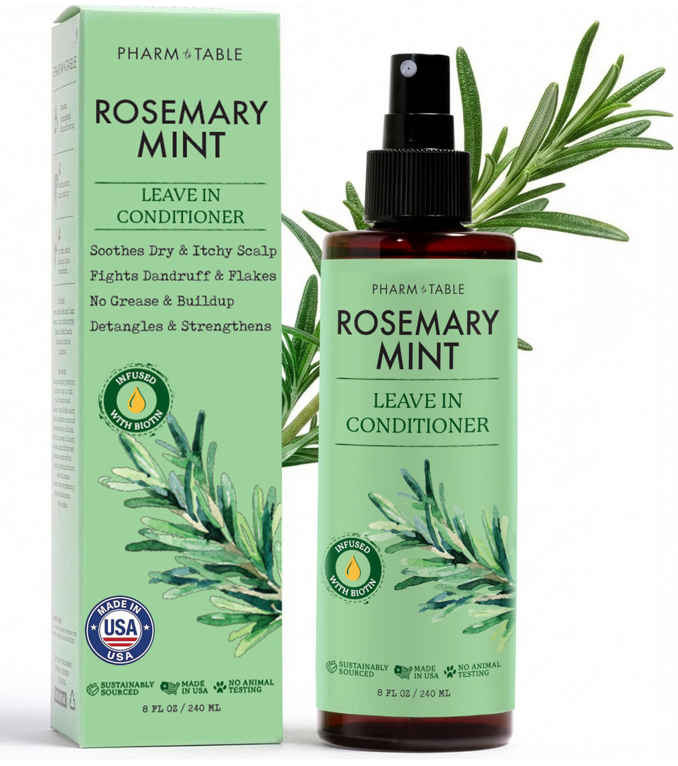PHARM TO TABLE front packaging showing bottle and benefits