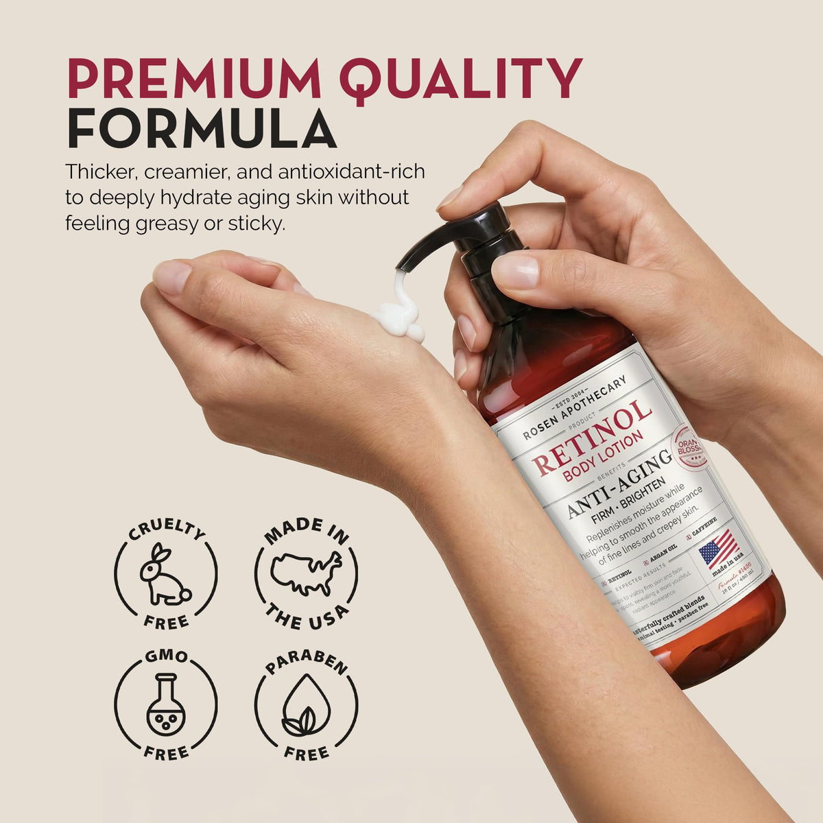 PHARM TO TABLE Rosen with argan oil visual highlighting nourishing oil