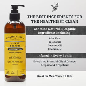 Pharmacopia ingredients display aloe vera jojoba coconut showcasing nourishment