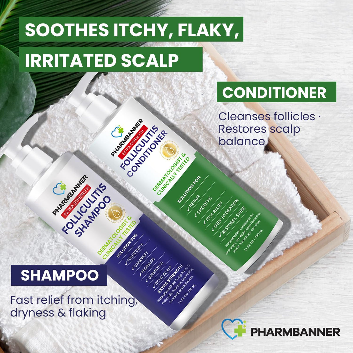 PHARMBANNER label highlighting Hexamidine 0.1% active ingredient