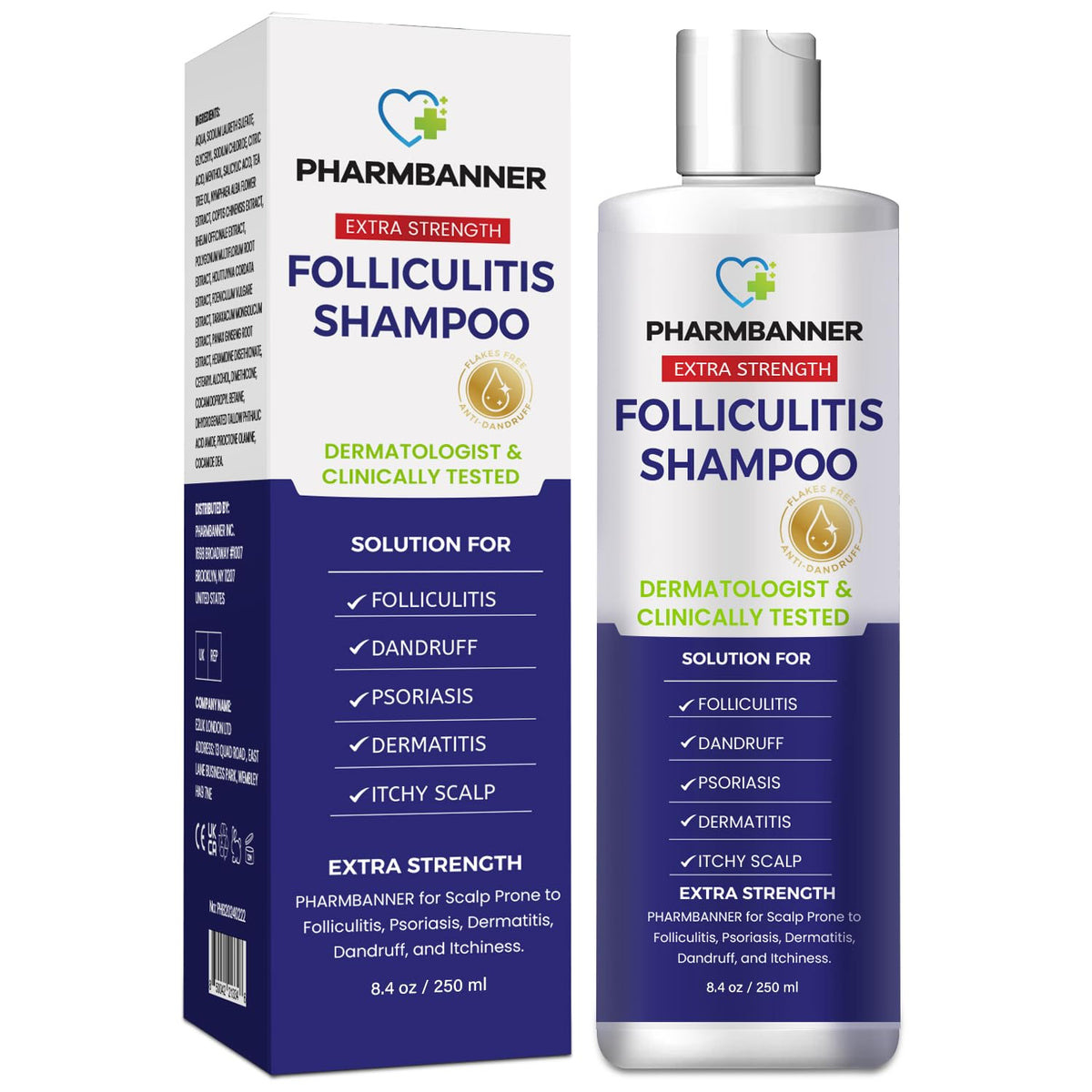 PHARMBANNER front bottle view showing label and product benefit