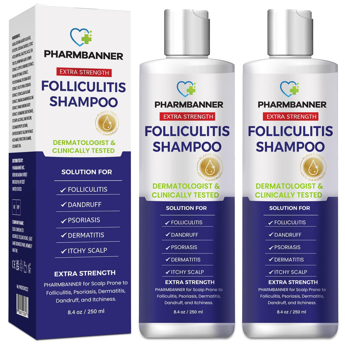 PHARMBANNER front packaging showing two full-size bottles and value