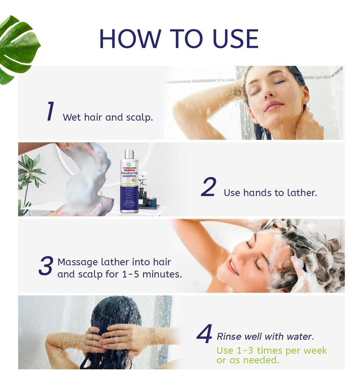 PHARMBANNER tea tree botanicals image highlighting natural clarifying benefit