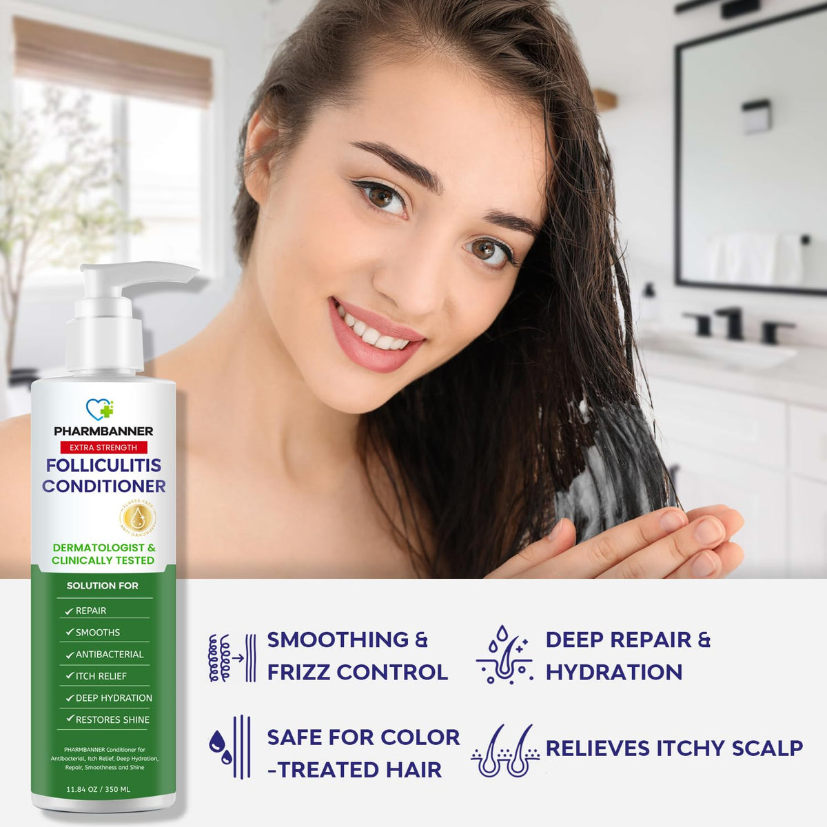 PHARMBANNER label close-up displaying ingredients list and claims