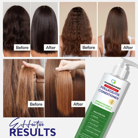 PHARMBANNER conditioner texture dispensed on hand for smooth application