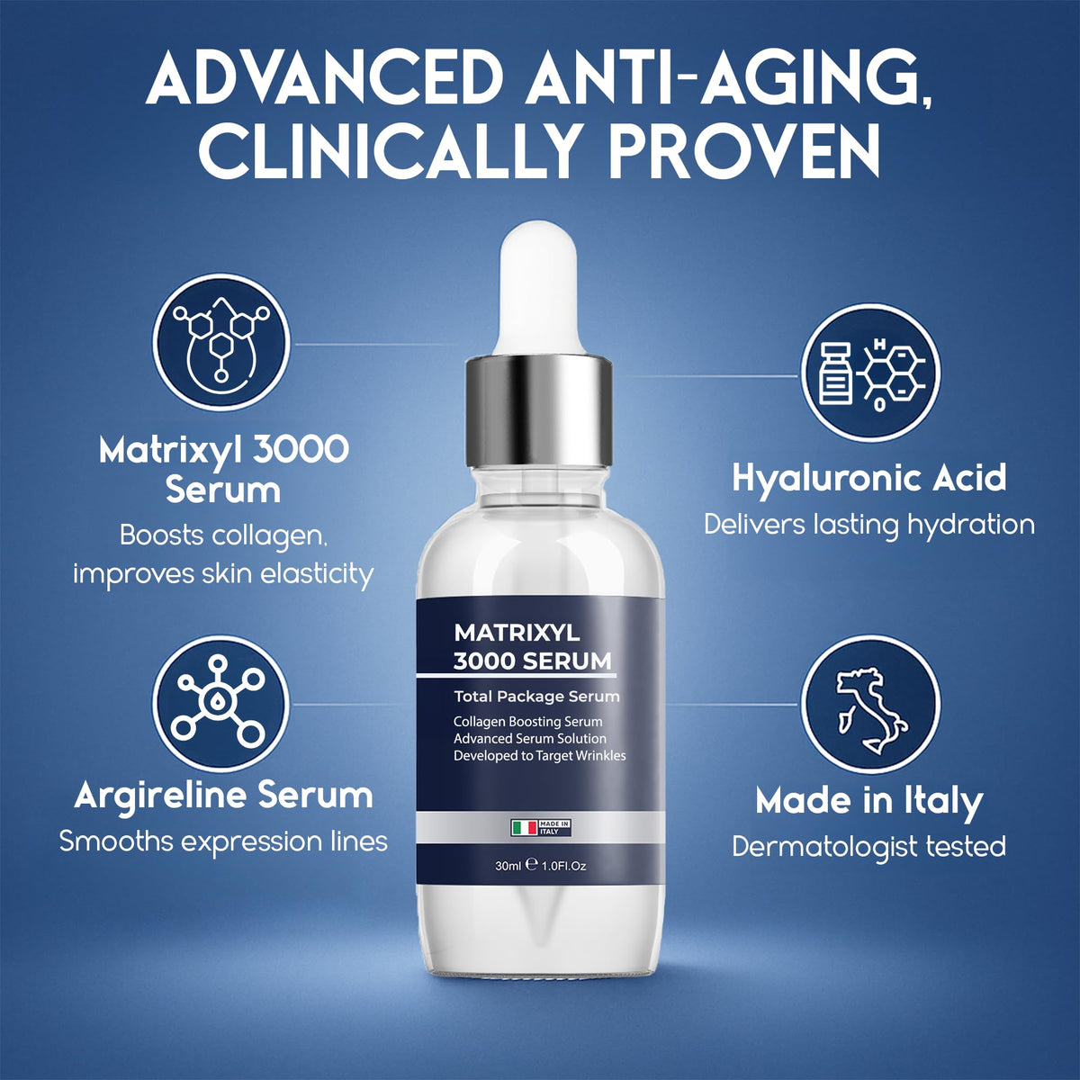 Pharmlitalia texture drop on fingertip showing lightweight hydration benefit