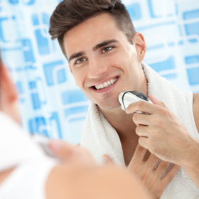 Pherolink Freelette on bathroom vanity in lifestyle shot implying effortless routine