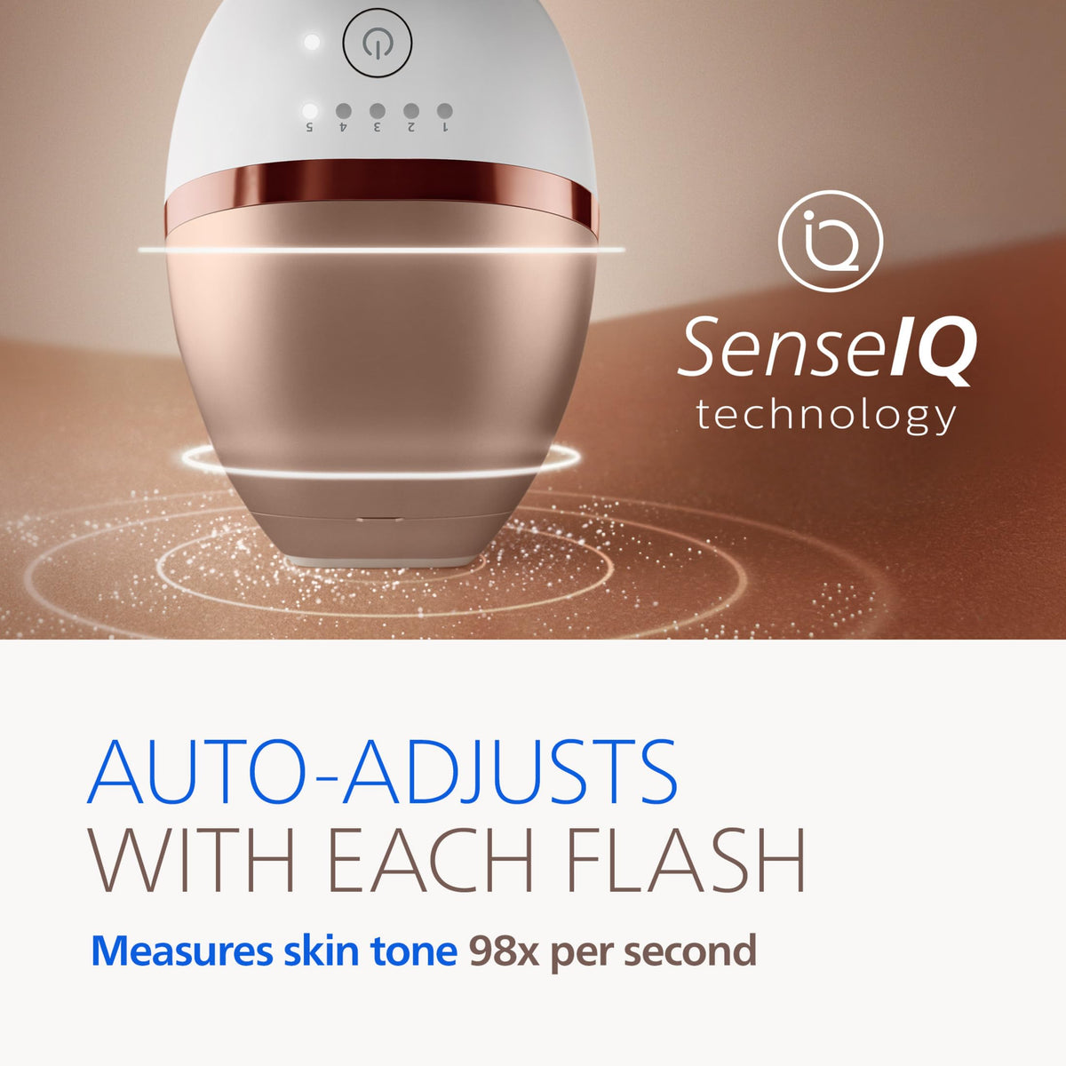 Philips Lumea face attachment detail, precise treatment for upper lip
