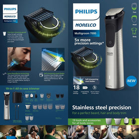 Philips Multigroom storage pouch with accessories for organized travel convenience
