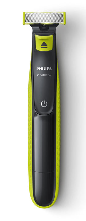 PHILIPS OneBlade QP2520 box and inserts showing included components and replacements