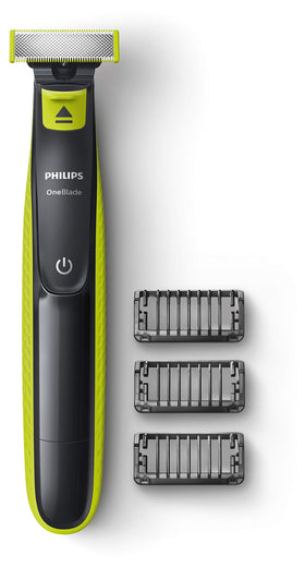 PHILIPS OneBlade QP2520 front view showing compact design and quick grooming