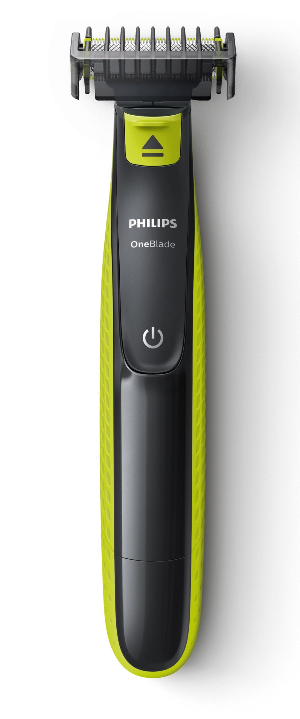 PHILIPS OneBlade QP2520 side profile highlighting slim ergonomic shape for control