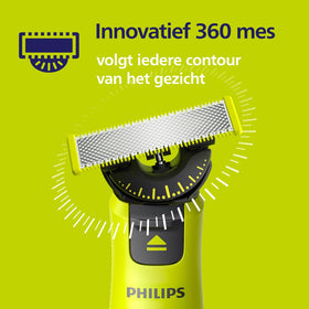 PHILIPS blade rinsing under water for easy cleaning and wet use