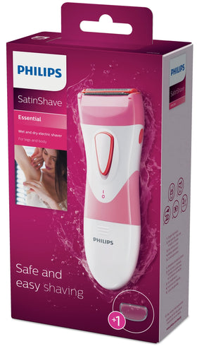 Philips SatinShave with travel cap protecting foil during storage and transport