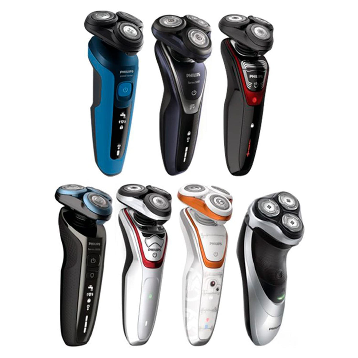 PHILIPS SH50/50 installed on Series 5000 shaver demonstrating easy fit and improved shave