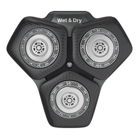 PHILIPS close-up of precision steel blades showing cutting edges for smoother shaves