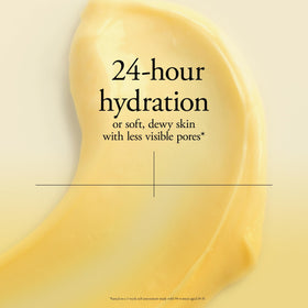 philosophy product being smoothed on hand showing lightweight hydration benefit