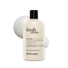 philosophy front bottle showing label and 16 fl oz size, suggests soft hydration