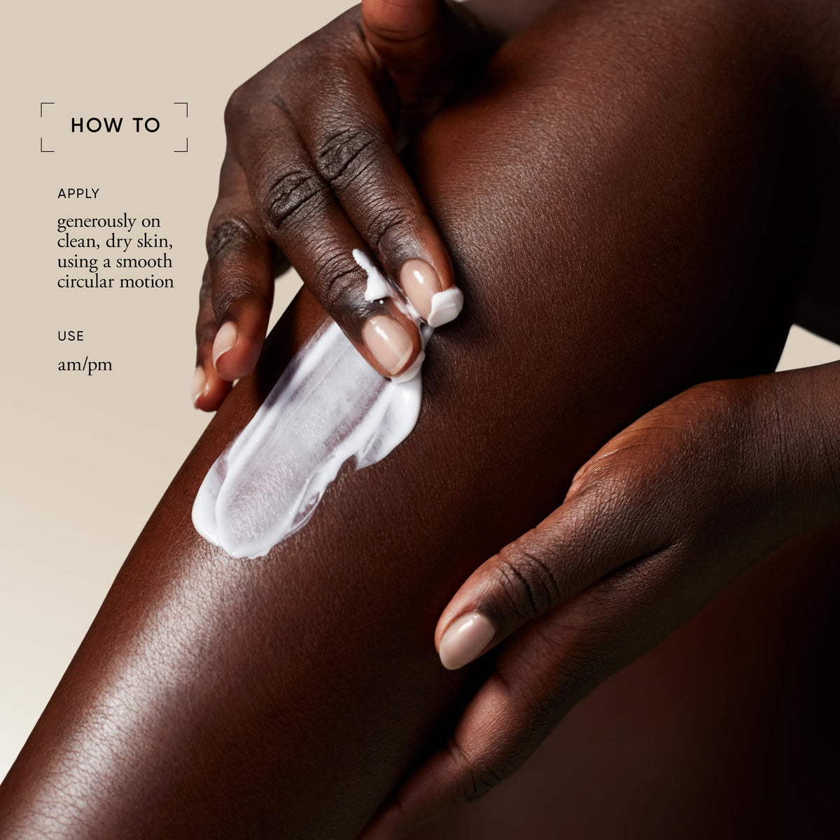 philosophy fresh cream applied on hand demonstrating quick absorption and soft skin