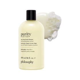 philosophy front label bottle showing product identity and easy recognition benefit