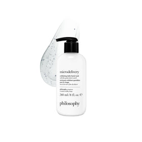 philosophy front packaging showing product label and benefit of gentle exfoliation