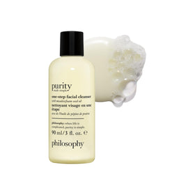 philosophy front packaging showing cleanser and clear benefits