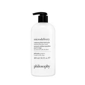 philosophy front tube showing product packaging and easy identification benefit