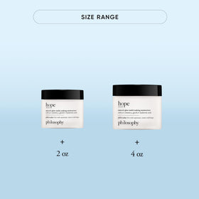 philosophy close-up of cream being dispensed demonstrating easy application benefit
