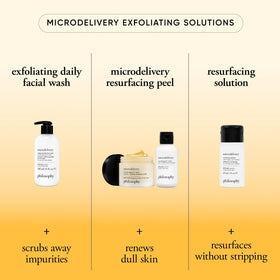 philosophy product staged in bathroom routine highlighting calm, refreshed skin