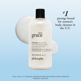 philosophy creamy lather detail on sponge showing texture benefit: hydrating foam