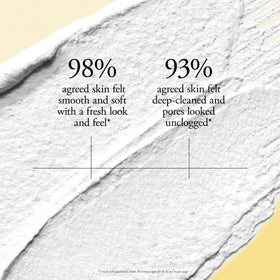 philosophy purity mask applied to cheek demonstrating pore-clearing use