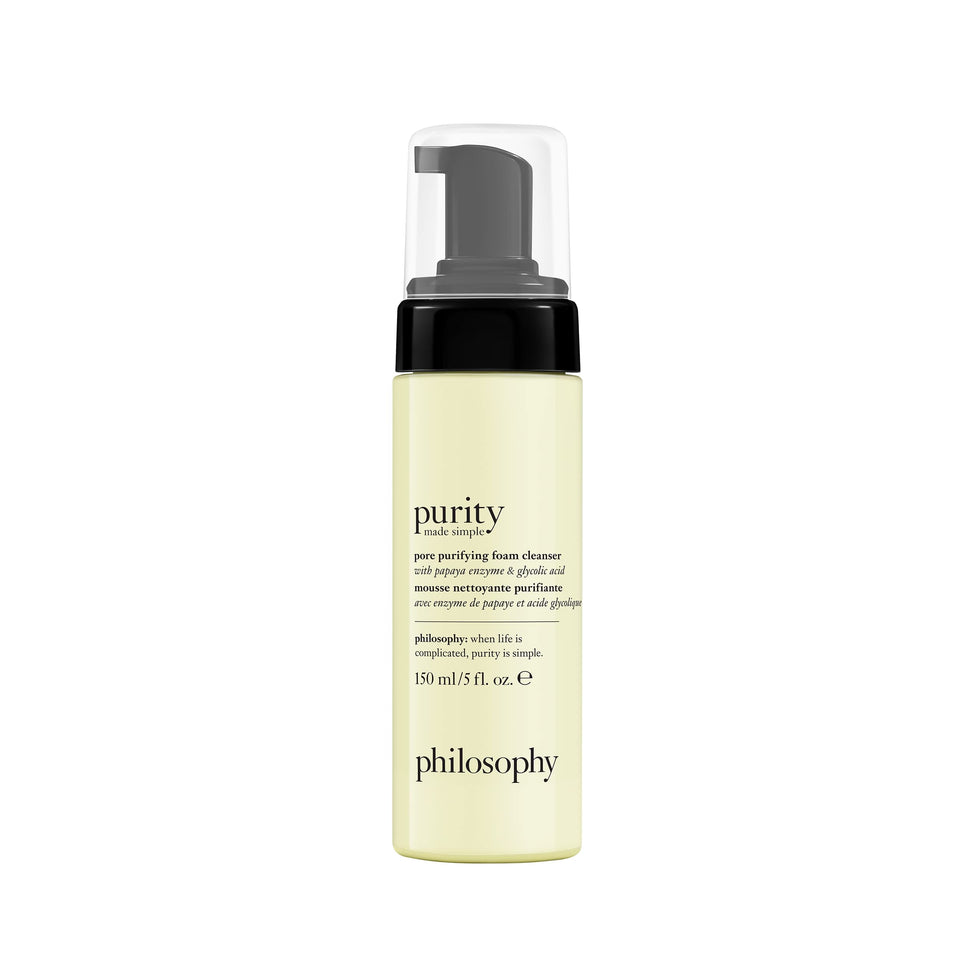 philosophy front packaging showing 5 fl oz bottle and clean design benefit visible branding