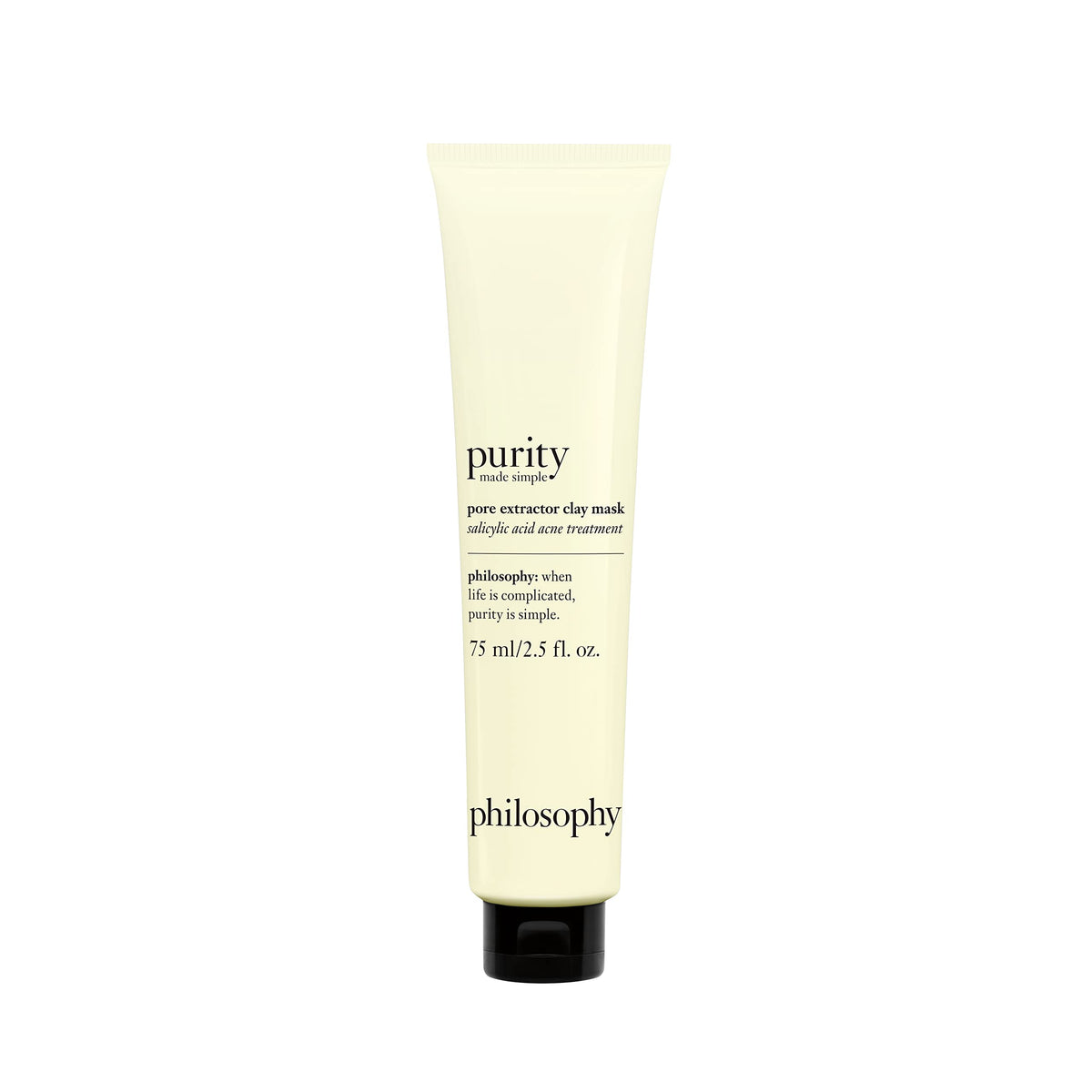 philosophy purity mask front packaging showing product and brand benefits